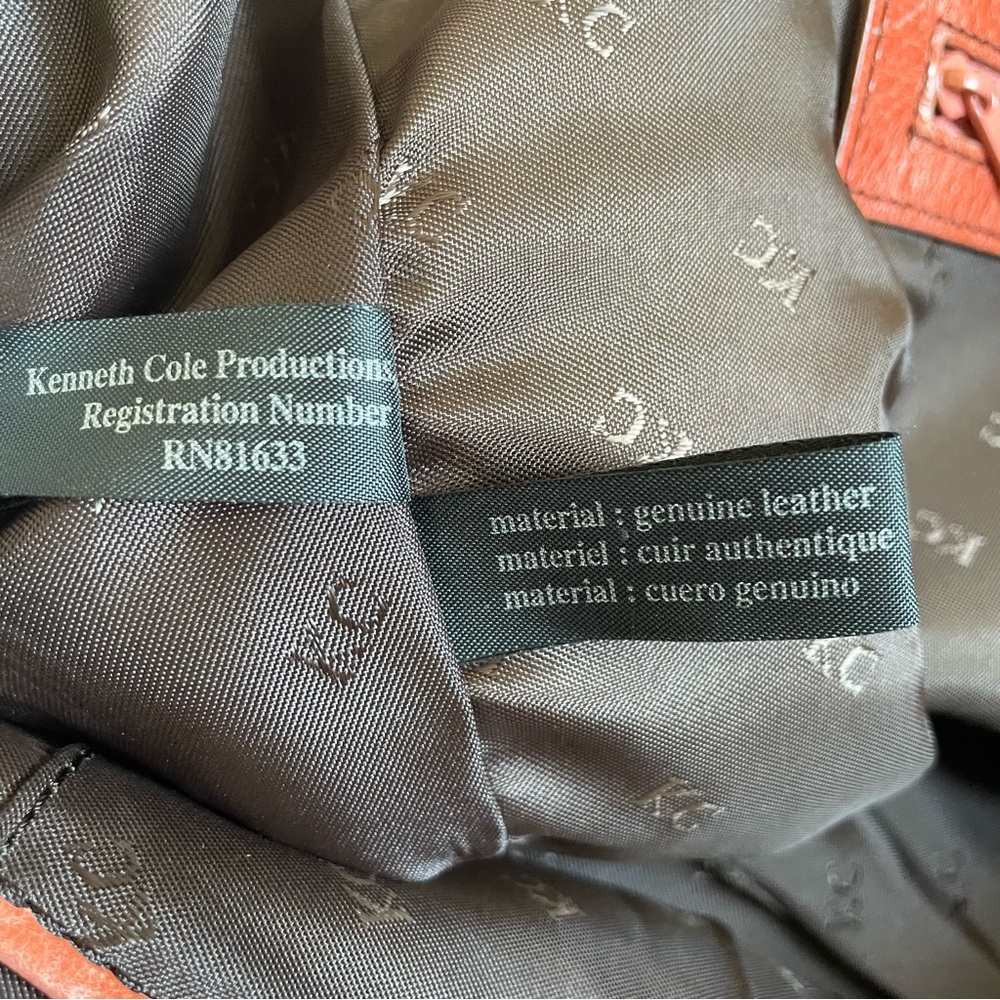 Kenneth Cole New York large leather tote bag - Picture 6 of 9